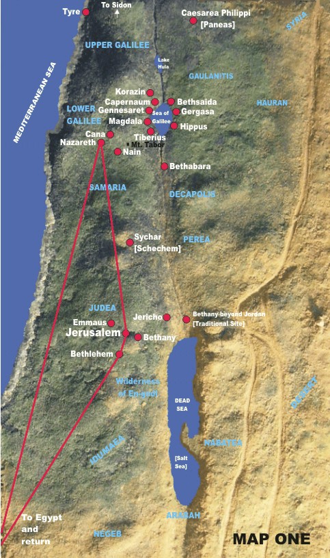 Jesus' Early Years - Map 1