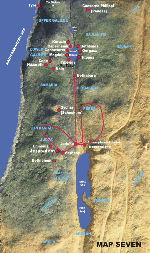 Peraean Ministry - Map 7
